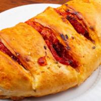 Calzone · Most popular. Made with 4 meats and 3 cheese.