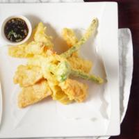 Shrimp & Vegetable Tempura · Lightly fried shrimp & vegetable served tempura sauce.