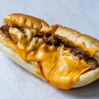 Jalapeño Ranch Philly Cheesesteak Sandwich · Philly Cheesesteak sandwich made with steak strips, cheese, and onions. Topped with Jalapeño...