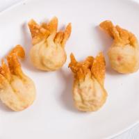 (6) Cream Cheese Crab Wontons (6 Pcs) · (6) Cream cheese crab wontons (Rangoons)
with sweet and sour sauce