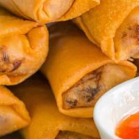 Egg  Rolls  · cabbage, carrot, onion, and  glass noodles. Served with homemade sweet & sour sauce. 5 pieces