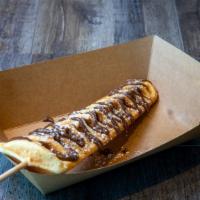 Nutella Waffle Pop · Waffle with Nutella Drizzle