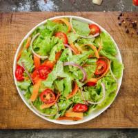 Fresh House Salad · (Vegetarian) Romaine lettuce, cherry tomatoes, carrots, and onions dressed tossed with lemon...