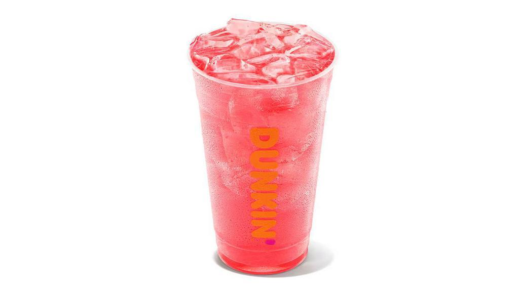 Strawberry Dragonfruit Dunkin' Refresher · Made with B vitamins and energy from green tea. Try Strawberry Dragonfruit flavored, Peach Passion Fruit flavored and Mango Pineapple flavored.