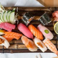 Sushi Sashimi Combo · Chef s choice. 6 sushi, 6 sashimi and salmon roll.