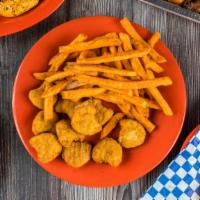 Sweet Potato Fries (Premium) · Vegetarian, gluten-free, lactose-free, nut free.