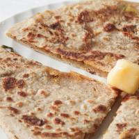 Aloo Paratha · Allergy warning: Contain milk products. Whole wheat bread stuffed with masala Potato, onion ...