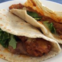 Tacos (2) · Your choice of chicken, stew pork, chorizo, tender cactus, beef or any other available stew ...