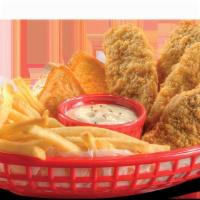 Steak Finger Country Basket® (4 Pieces) · DQ®s crunchy, golden Steak Finger Country Basket® is served with crispy fries, Texas toast, ...