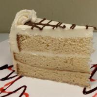 Tres Leches · Tres Leches slice cake.