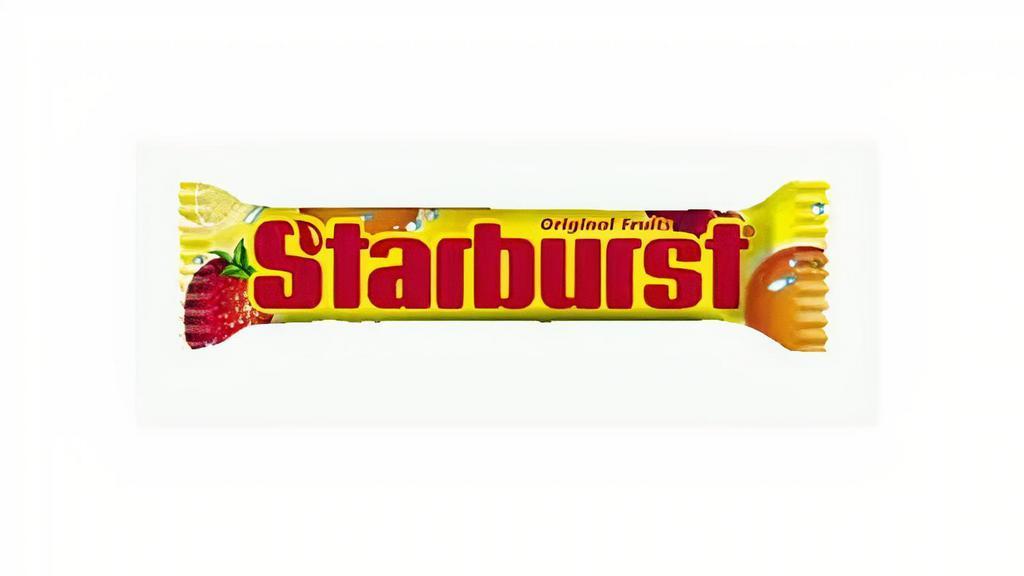 Starburst Original Fruit Chews 2.07 Oz · With STARBURST Original Fruit Chew Candy, there are endless ways to add a burst of unexplainably juicy flavor every day. This stand up pouch includes all the STARBURST® Original Candy fruit flavors you love: strawberry, cherry, orange, and lemon.
