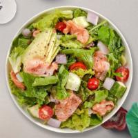 Chef Salad · Rolled ham, salami, provolone, served over fresh mixed greens and tossed with our house dres...