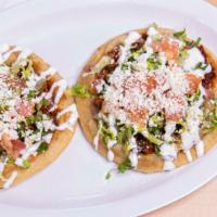 Gorditas O Sopes · With a choice of meat.