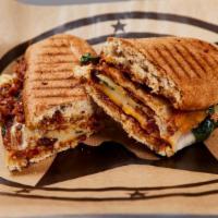 3 Cheese Panini · cheddar, provalone, swiss with sundried tomatos, spinach and bacon