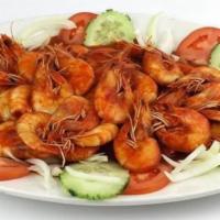 Camarón Botana / Shrimp Snack · 1 Lb. de nustro delicioso camaron botana, acompanado de pepino, tomate y cebolla