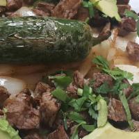 Street Tacos · Four small tacos with your choice of meat: beef fajita, chicken fajita, barbacoa or pastor; ...