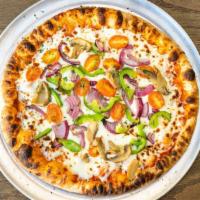 Veggie Pizza · Mushroom, bell pepper, black olive, and onion make it easy for you to exercise your dietary ...