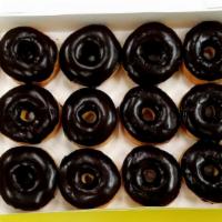 1 Dozen Chocolate Donuts · 