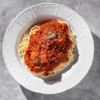 Spaghetti & Meatballs · By Anthony's Eatalian. Housemade marinara & all-beef meatballs. Contains gluten, dairy, and ...