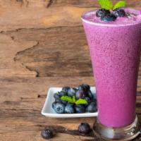 Berry Bonanza · Vanilla yogurt, strawberry, blackberry, blueberry, banana.