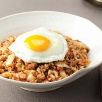 Kimchi Fried Rice · One of the delicacies of Korean food, stir fried rice with aged kimchi and pork. We can omit...