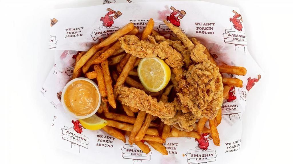 Soft Shell Crab Basket · Fried Soft Shell Crab served with Cajun Fries