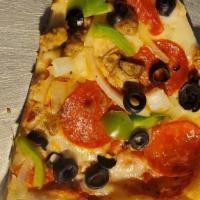 Special (Supreme) Pizza · Pepperoni, Canadian bacon, hamburger, sausage, mushrooms, green peppers, onions, and black o...