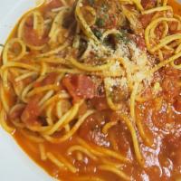 Spaghetti & Mushrooms · 
