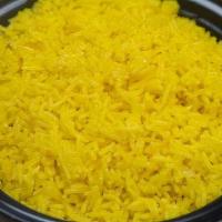 Saffron Rice · Rice is cooked in saffron broth.