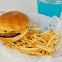 Kids Cheeseburger · Small burger with just beef and cheese