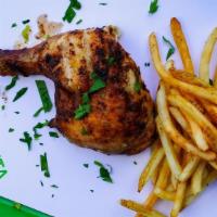 1/4 Bird · Your choice of dark meat (Leg, Thigh, Wings) or white meat (Breast & Wing), served with our ...