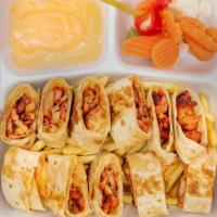 Crazy Shawarma With Cheese And Debs Roman And Crazy Sauce · 