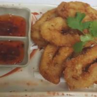 Fried Calamari · Crispy calamari with sweet chili sauce.