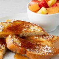 Kids' Grilled French Toast · Grilled french toast sprinkled with powdered sugar, served with syrup.