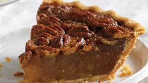 Southern Pecan Pie Slice · Toasted Texas pecans and a luxurious caramel filling are baked inside our golden, flaky pie crust.