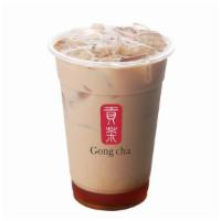 Caramel Milk Tea · Add toppings for an additional charge.