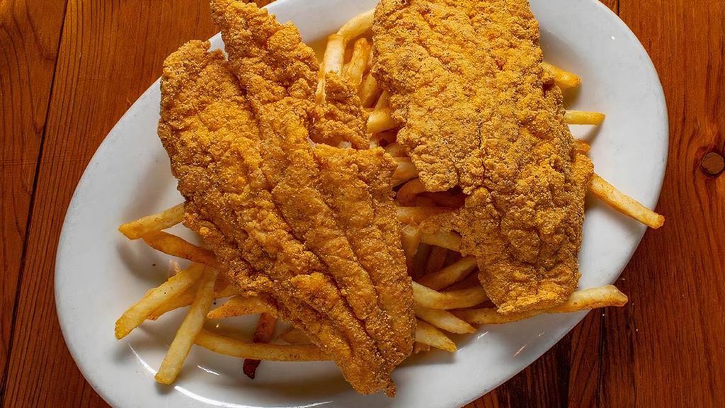 Catfish · (2) Fried catfish fillets with choice of side