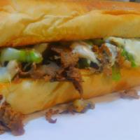 Philly Cheese Steak · Mayo, onions, bell pepper.