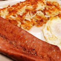 Kielbasa (1 Polish Sausage) · 2 Link sausage, 2 eggs, choice of side, and toast