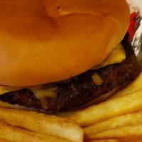 Hawg Burger · THICK AND JUICY CHOICE OF 1/2 LB OR 1 LB PATTY FLAME GRILLED TO PERFECTION.