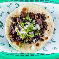 Taco W/Meat · Choice of meat, onions, cilantro