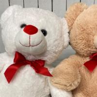 Fluffy Bear · 16” Fluffy Bear assorted colors (white,tan) priced separately.  Indicate color when ordering.