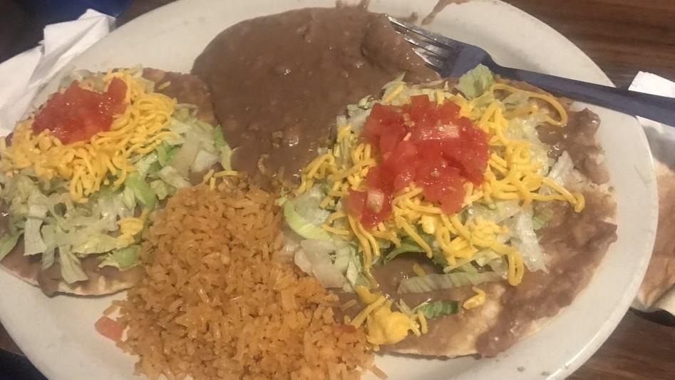 Chalupa Taco Plate · Two of the same or one of each bean and cheese chalupa crispy shell with beef or chicken.