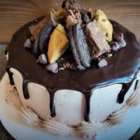 Addicted To Chocolate Ice Cream Cake · One layer of Chocolate Fudge Brownie ice cream and a second layer of Chocolate ice cream wit...