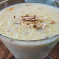Kheer · Traditional North Indian rice pudding made with basmati rice, sugar, full fat milk and carda...
