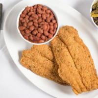 Fried Fish Combo · Served with two sides.