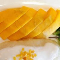 Sweet Sticky Rice With Mango (Seasonal) · 