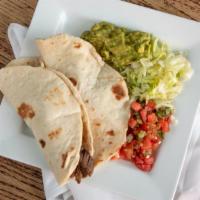 Beef Fajitas · Includes rice, beans, guacamole, pico de gallo, (four) flour tortillas, chips and salsa. Ser...