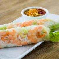 101 Shrimp Or Pork Spring Rolls (2Pc) · Two refreshing rolls filled with vermicelli, lettuce, carrots, with shrimp wrapped in rice p...