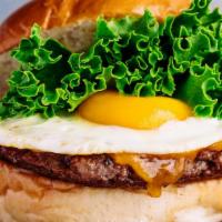 Sausage, Egg And Cheese Sandwich · Cage-free medium egg, king's breakfast sausage, green leaf lettuce, house aioli, cheddar, on...
